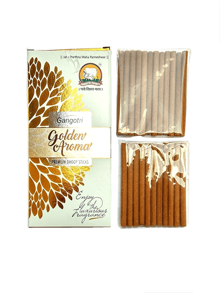 Gangotri Golden Aroma Premium Dhoop Sticks, 40 gm