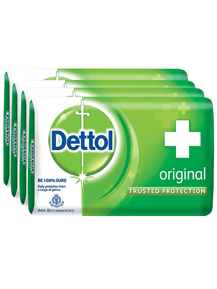 Dettol Trusted Protection Soap, 75g (Pack of 4)