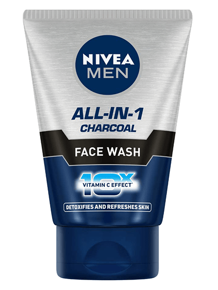 Nivea Men All-In-One Charcoal Facewash, 100g