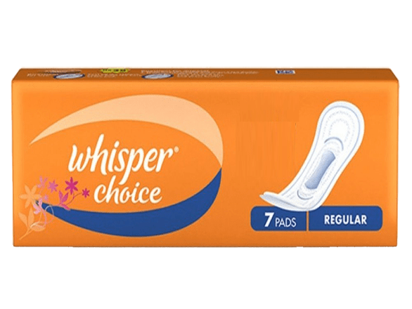 Whisper Choice Regular, 7 Pads