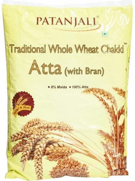 Patanjali Traditional Whole Wheat Chakki Atta, 5 kg