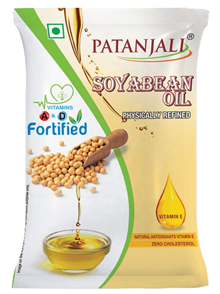 Patanjali Soyabean Oil, 1L Pouch