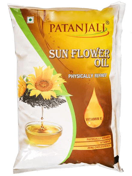 Patanjali Sunflower Oil Pouch, 1 L