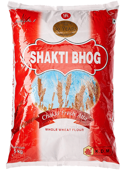 Shakti Bhog Chakki Fresh Atta, 5kg