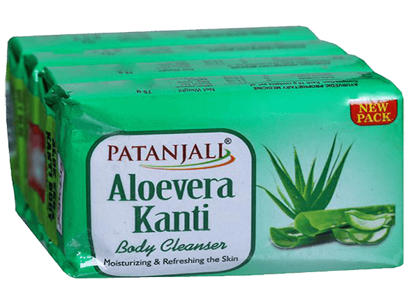 Patanjali Aloevera Kanti Body Cleanser, 550 gm(3*150gm+1*100 gm Free)