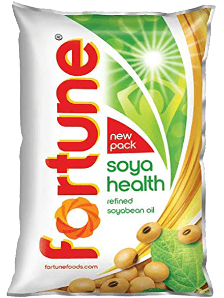 Fortune Soya Health Refined Oil (Pouch), 1 Ltr