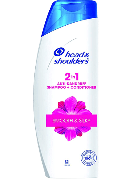 Head & Shoulders Smooth and Silky 2-in-1 Shampoo + Conditioner, 340ml