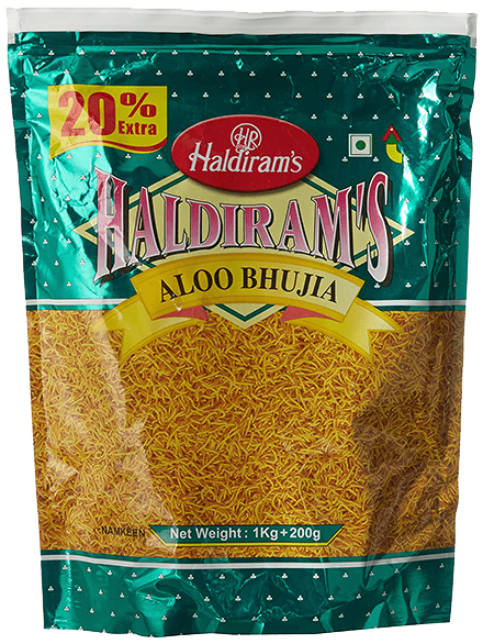 Haldiram Aloo Bhujia 1.1 KG (1Kg + 100G Extra) 100G Extra