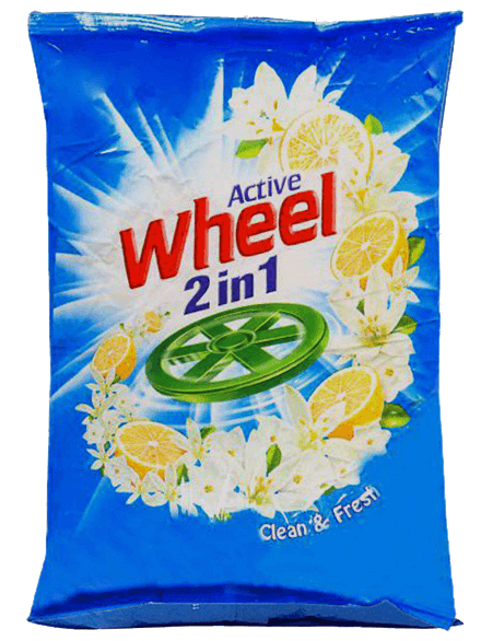 Active Wheel 2 in 1 Detergent Powder, 1kg