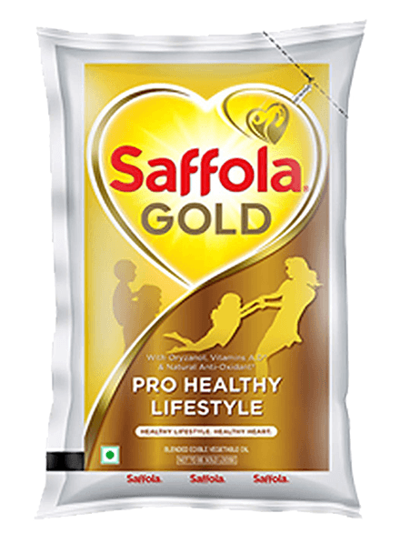 Saffola Gold Edible Oil 1 ltr (Pouch)                                