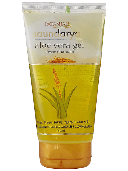 Patanjali Saundarya Aloevera Gel Kesar Chandan 150 ml                   