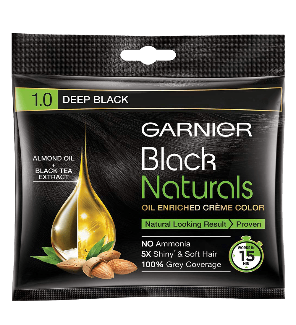 Garnier Black Naturals Hair Color, Shade 1, 20ml+20g