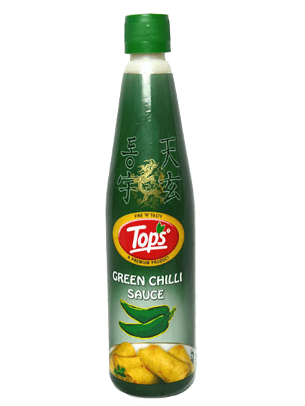 Tops Green Chilli Sauce, 650 Gm