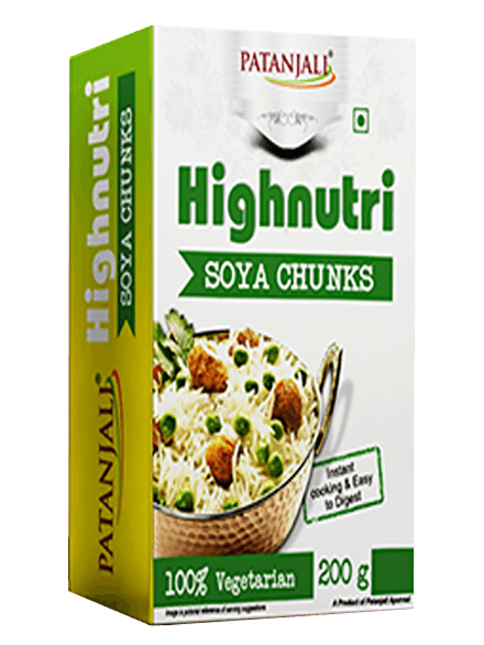 Patanjali High Nutri Soya Chunks, 200 Gm