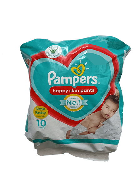 Pampers Happy Skin Pants New Baby, 10 Pants