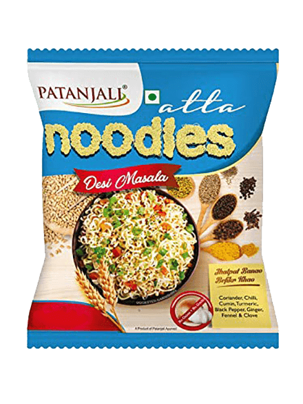 Patanjali Atta Noodles Desi Masala, 60 Gm