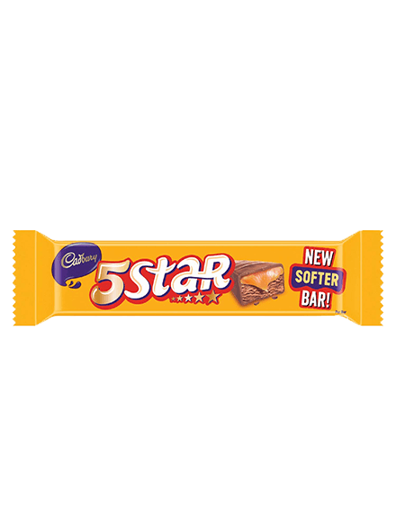 Cadbury 5 Star Chocolate New Softer Bar, 40 Gm