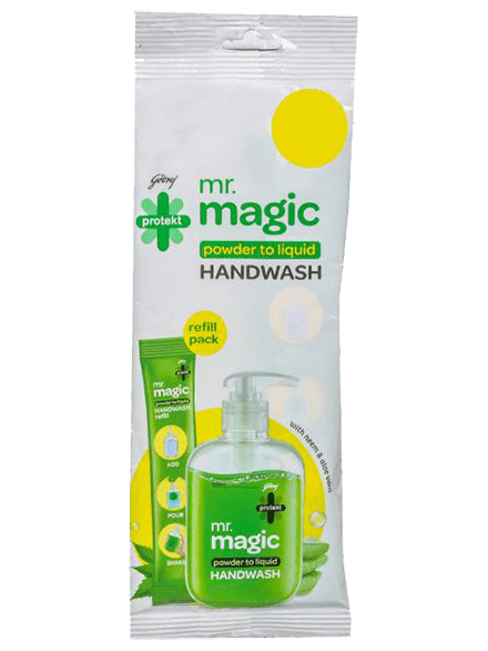 Godrej Mr. Magic Powder To Liquid Handwash Refill Pack, 9 Gm