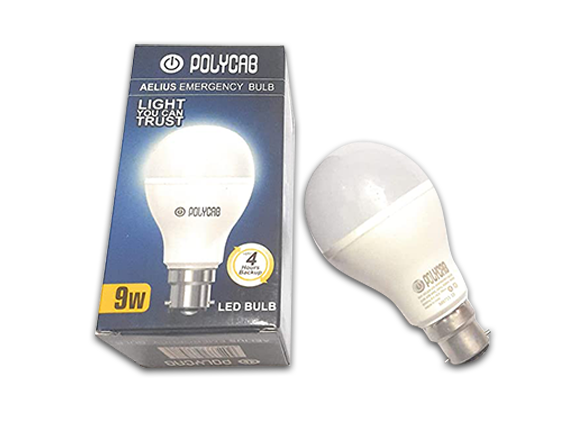 Polycab Aelius LB 3 Star (Low Beam) LED Bulb 9 Watts